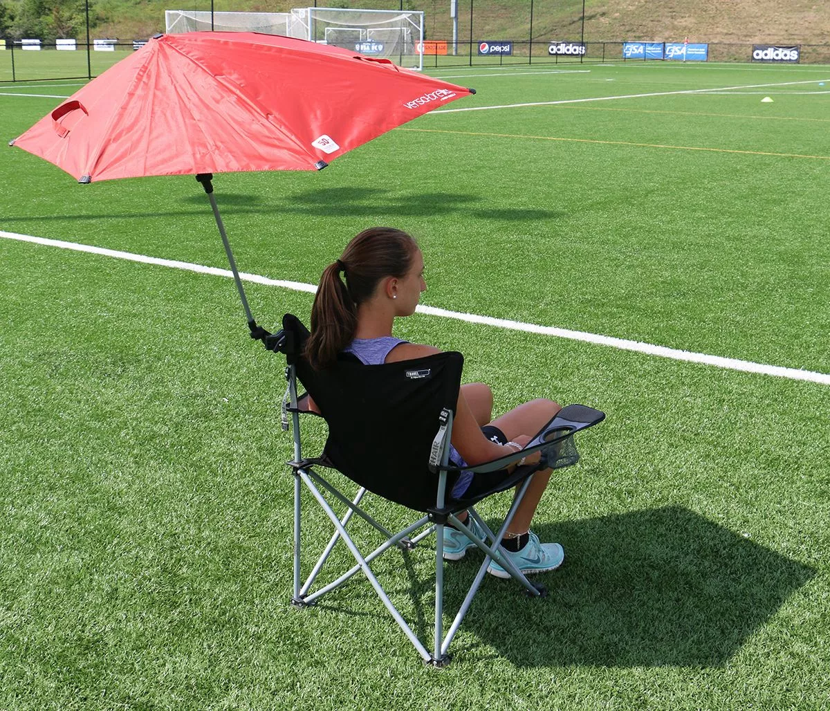 SKLZ Versa Brella Adjustable 5-Way Umbrella w/ Universal Clamp Firebrick Red 4 SKLZ Versa Brella Adjustable 5-Way Umbrella w/ Universal Clamp Firebrick Red - Image 4