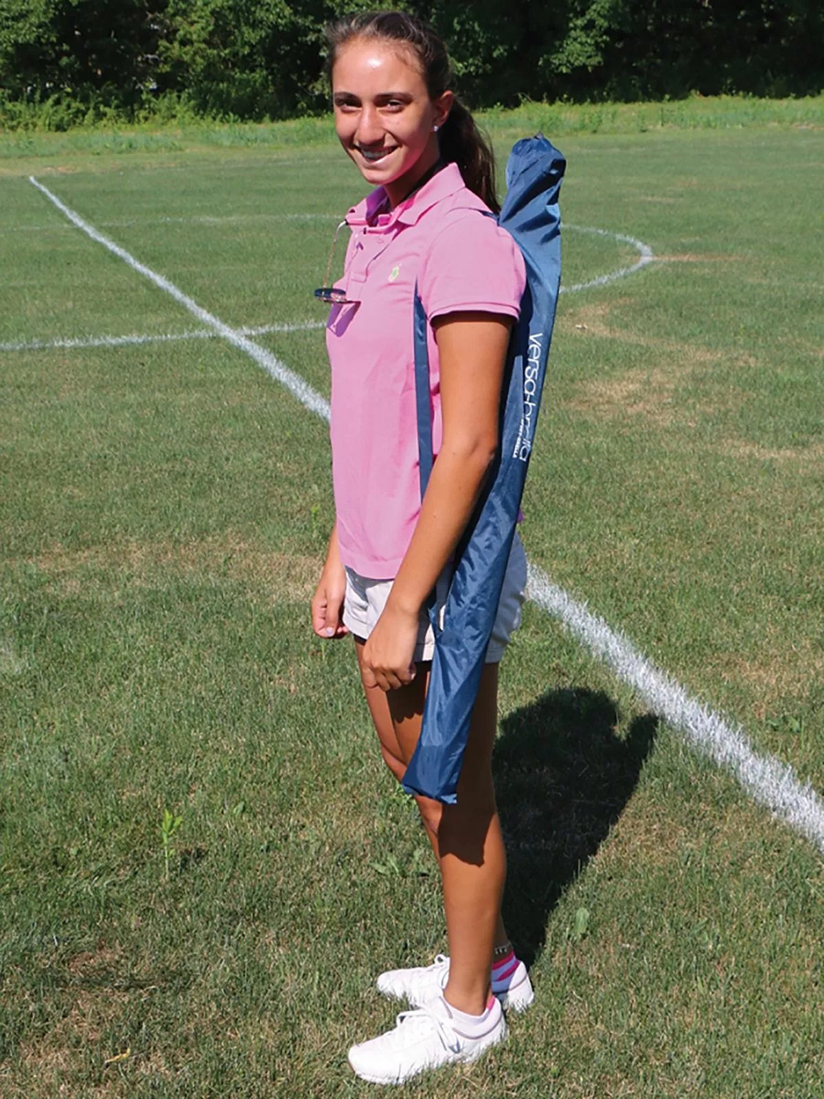 SKLZ Versa Brella Adjustable 5-Way Umbrella w/ Universal Clamp Firebrick Red 6 SKLZ Versa Brella Adjustable 5-Way Umbrella w/ Universal Clamp Firebrick Red - Image 6