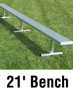 National Rec 21' PORTABLE Aluminum Team Player Bench