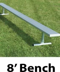 National Rec 8' PORTABLE Aluminum Team Player Bench
