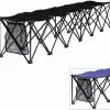 Travel Chair TBO6 Travelbench Folding Team Bench, 6-Seater Black