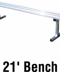 Jaypro 21' PORTABLE Aluminum Player Bench, PB-5