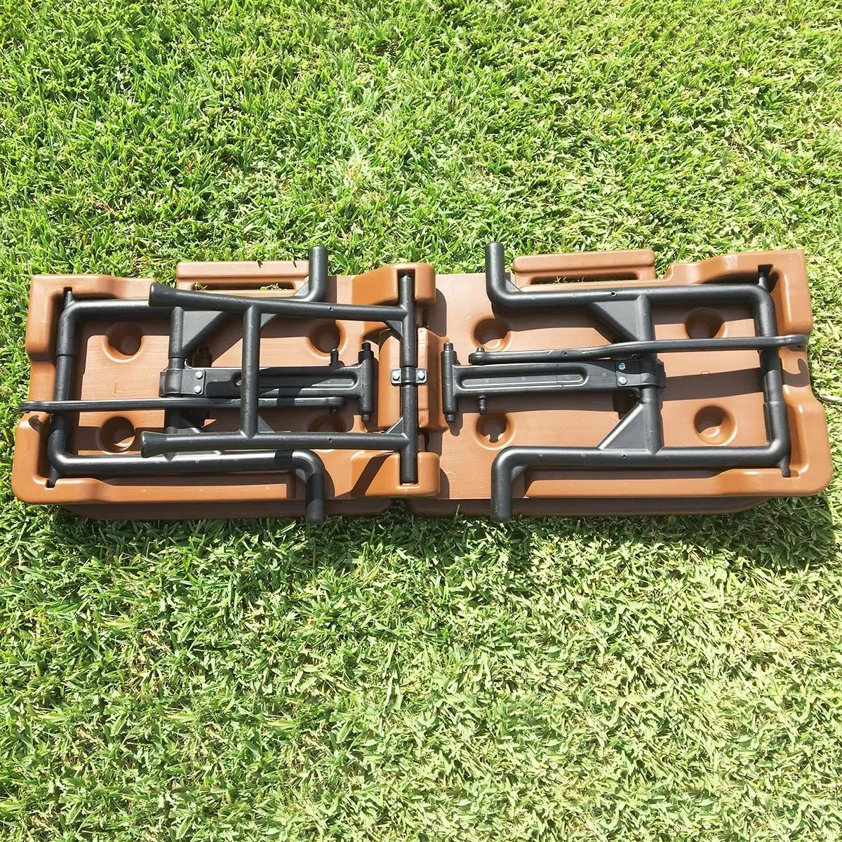 Port-A-Bench Folding Portable Bench Brown 8 Port-A-Bench Folding Portable Bench Brown - Image 8