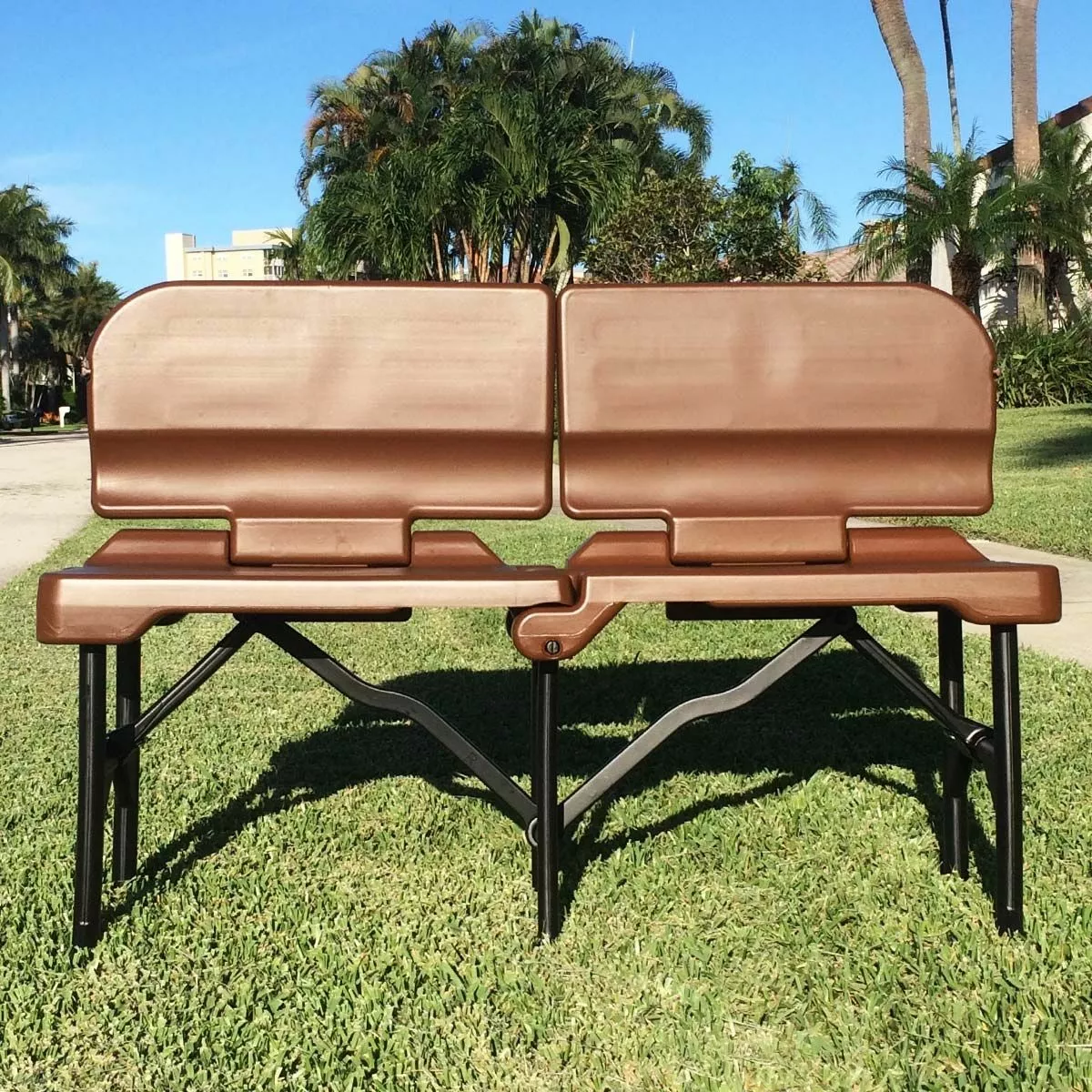 Port-A-Bench Folding Portable Bench Brown 1 Port-A-Bench Folding Portable Bench Brown