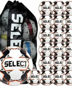 Select 20pk Club DB Soccer Ball Package w/ Bag Black