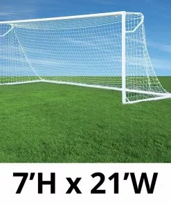 Jaypro 7'x21' Round Nova Club Goals, RCG-21S (pair)