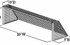Kwik Goal 5'x10'x0'x5' Soccer Net, 2mm, BLUE, 3B342 5 Kwik Goal 5'x10'x0'x5' Soccer Net, 2mm, BLUE, 3B342 -Soccer Shop a11 571a 16