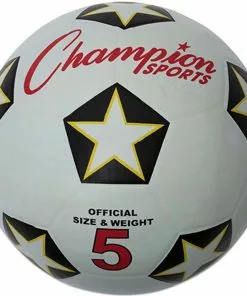 Champion Rubber Soccer Ball, Size 3, 4 & 5