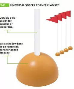 Champion Universal Soccer Corner Flags, set of 4, SCF40 9 Champion Universal Soccer Corner Flags, set of 4, SCF40 -Soccer Shop a11 727 2