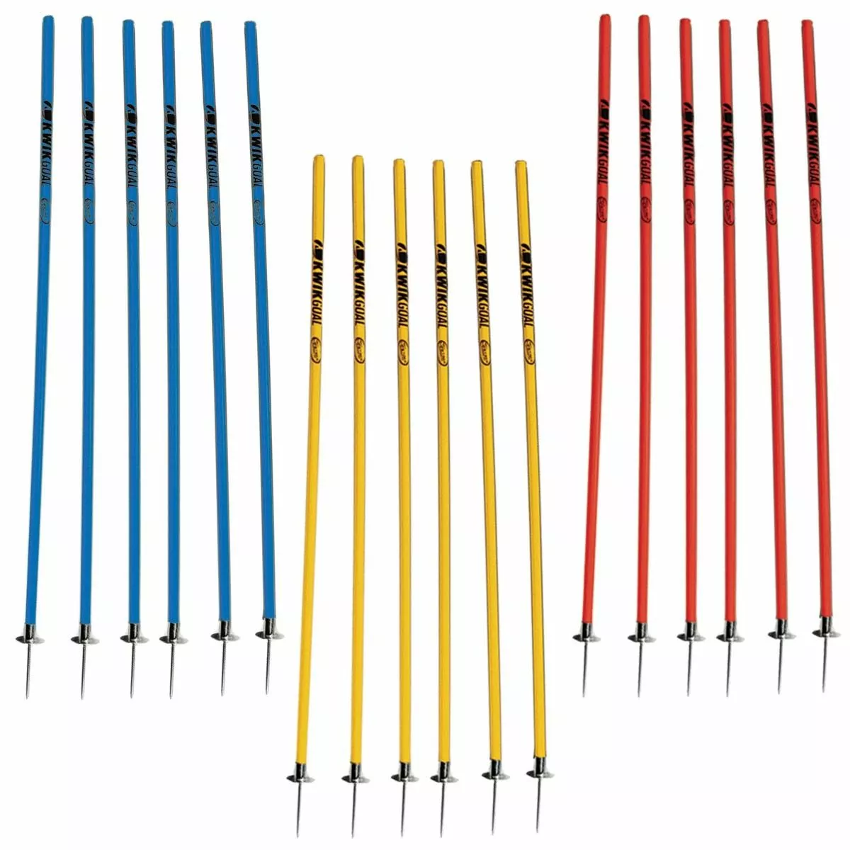 Kwik Goal set/6 Soccer Coaching Sticks w/ Steel Peg Base, 16B1001 Blue 3 Kwik Goal set/6 Soccer Coaching Sticks w/ Steel Peg Base, 16B1001 Blue - Image 3