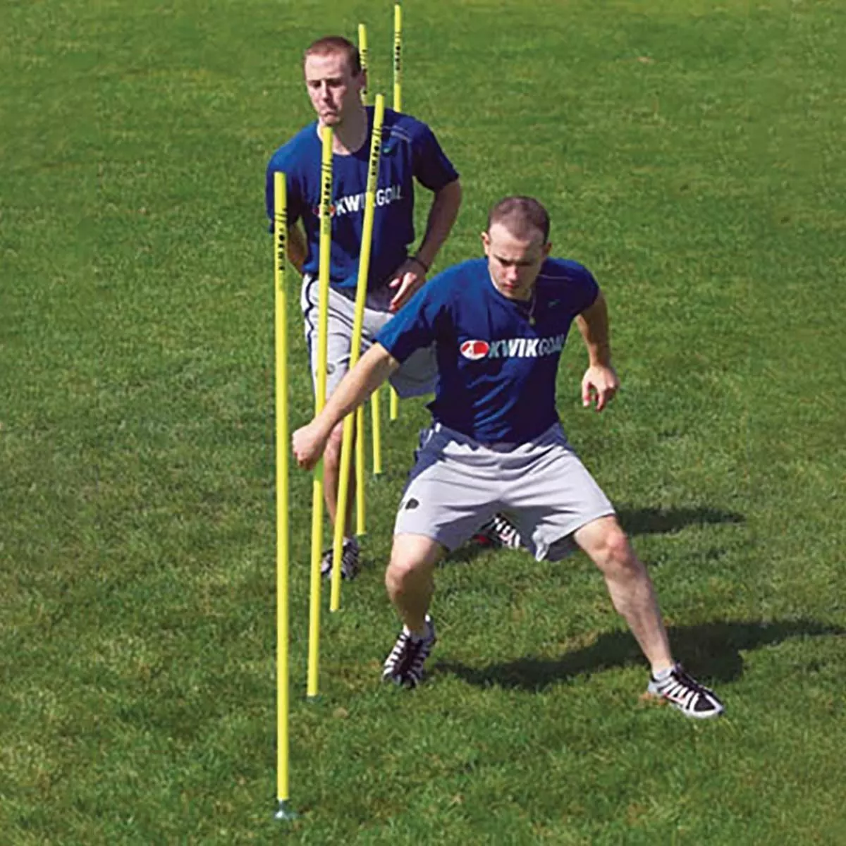 Kwik Goal set/6 Soccer Coaching Sticks w/ Steel Peg Base, 16B1001 Blue 1 Kwik Goal set/6 Soccer Coaching Sticks w/ Steel Peg Base, 16B1001 Blue