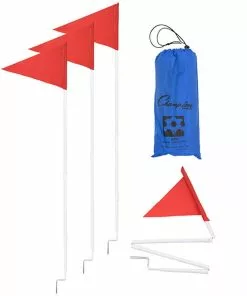 Champion Fold-A-Flag Folding Soccer Corner Flags, set of 4, SCF50