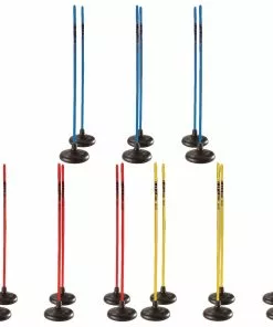 Kwik Goal Set/6 Premier Coaching Sticks w/ Rubber Bases, 16B22 Blue 6 Kwik Goal Set/6 Premier Coaching Sticks w/ Rubber Bases, 16B22 Blue -Soccer Shop a11 776 new colors
