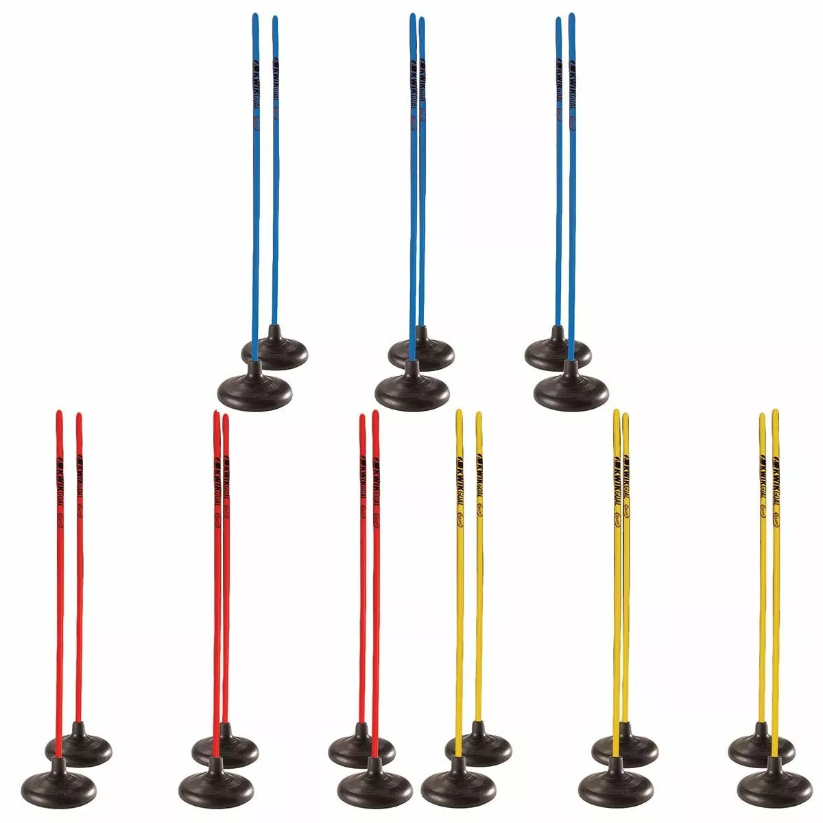 Kwik Goal Set/6 Premier Coaching Sticks w/ Rubber Bases, 16B22 Blue 3 Kwik Goal Set/6 Premier Coaching Sticks w/ Rubber Bases, 16B22 Blue - Image 3