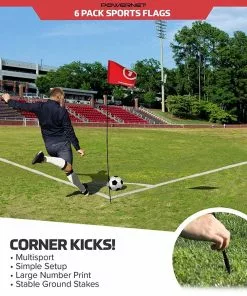 POWERNET Sports Flags, Set/6 -Soccer Shop a11 794 04