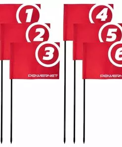 POWERNET Sports Flags, Set/6