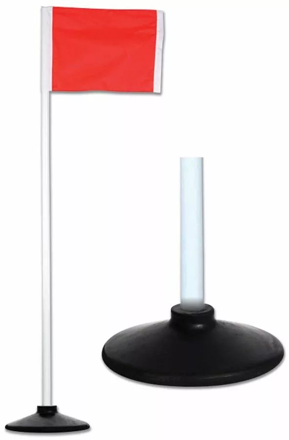 Champro All-Surface Official Soccer Corner Flags w/ Rubber Base, set of 4, A197RB 2 Champro All-Surface Official Soccer Corner Flags w/ Rubber Base, set of 4, A197RB - Image 2
