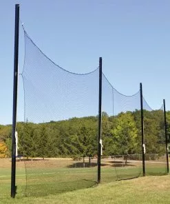 Jaypro 15'Hx65'L Lacrosse/Multi-Sport Ball Stop Barrier Netting System, FNMB-65