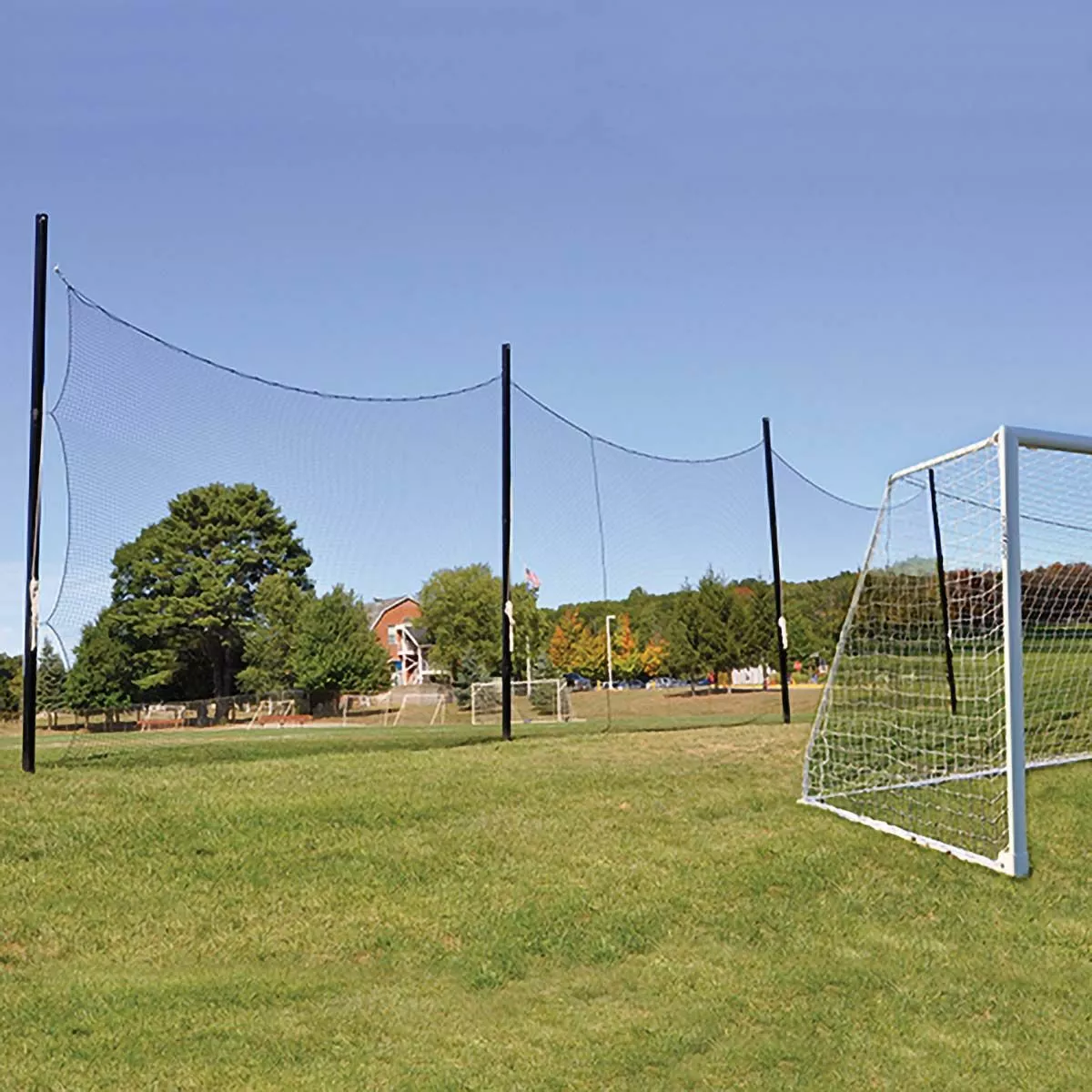 Jaypro 20'Hx65'L Soccer Ball Stop Barrier Netting System, FNSB-65 1 Jaypro 20'Hx65'L Soccer Ball Stop Barrier Netting System, FNSB-65