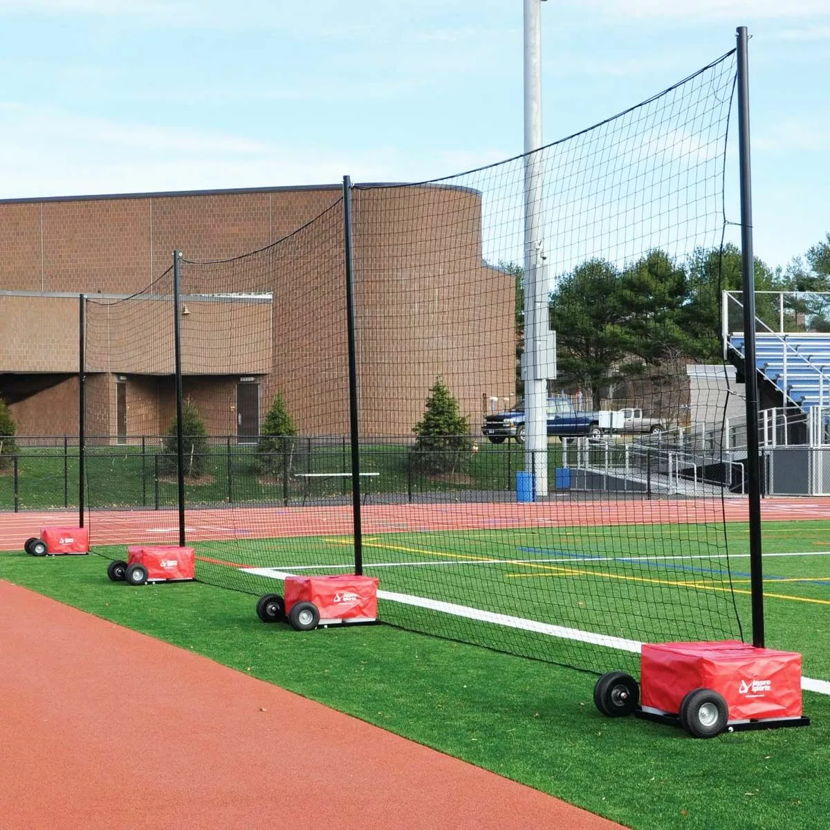 Jaypro 12'Hx60'L Portable Field Backstop Netting System, PFN-1260PKG 1 Jaypro 12'Hx60'L Portable Field Backstop Netting System, PFN-1260PKG