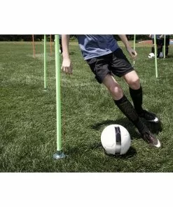 Kwik Goal Set of 6 Soccer Coaching Sticks 2 Go Hi-Vis Green -Soccer Shop a11 981 2 1