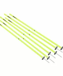 Kwik Goal Set of 6 Soccer Coaching Sticks 2 Go Hi-Vis Green -Soccer Shop a11 981 green 1