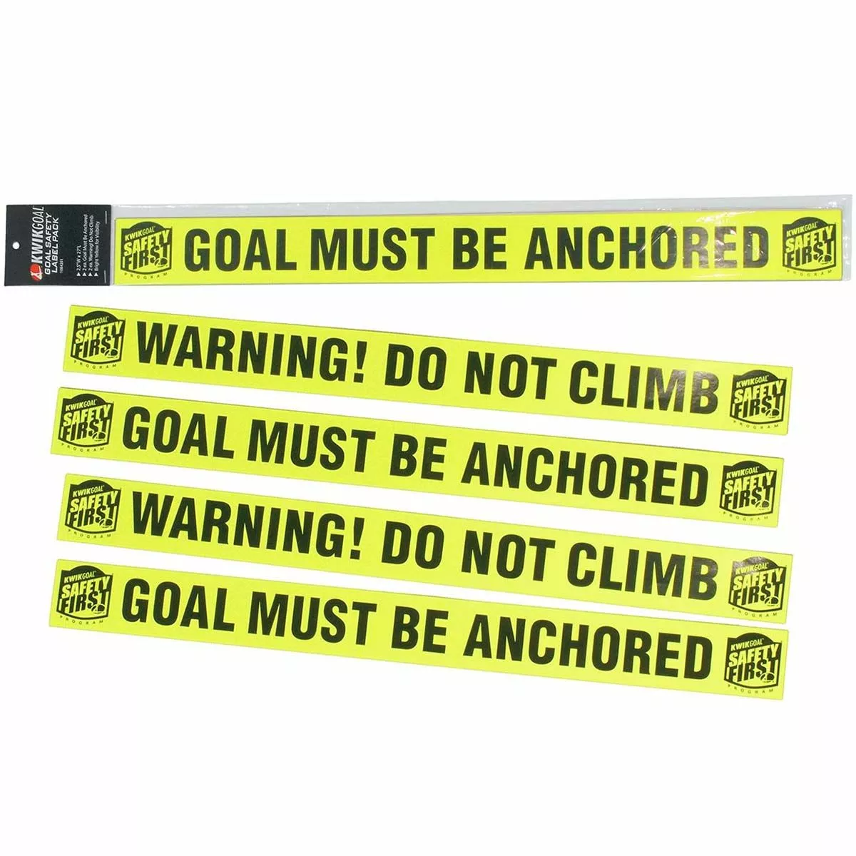 Kwik Goal Soccer Goal Safety Label Pack 1 Kwik Goal Soccer Goal Safety Label Pack