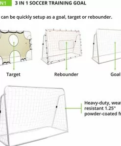 Champion 3-in-1 4'x6' Soccer Training Goal -Soccer Shop a12 031 5