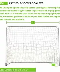 Champion 6'x8' Easy Fold Soccer Goal -Soccer Shop a12 032 2