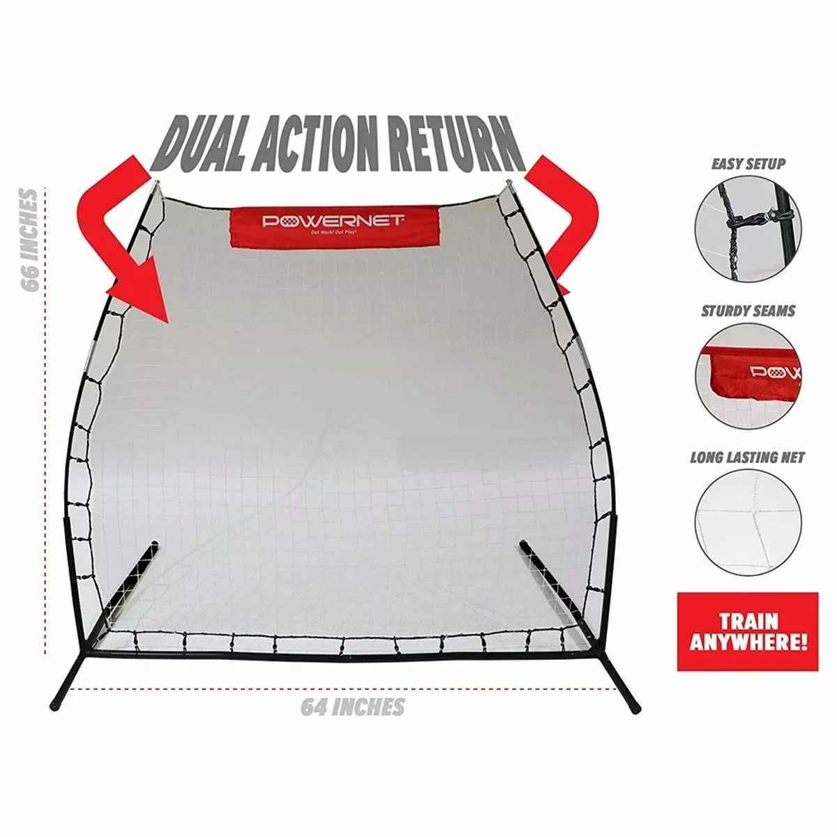 POWERNET Angled Multisport Rebounder 2 POWERNET Angled Multisport Rebounder - Image 2