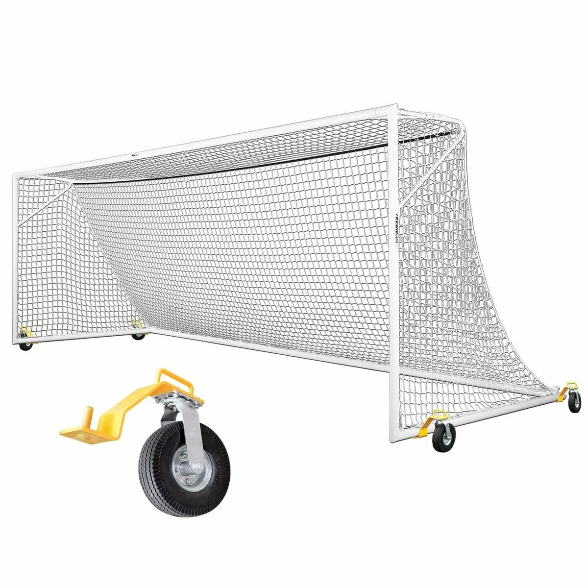 Kwik Goal Pro Premier European 8'x24' Match Soccer Goal w/ Swivel Wheels, 2B2001SW 1 Kwik Goal Pro Premier European 8'x24' Match Soccer Goal w/ Swivel Wheels, 2B2001SW