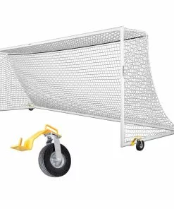 Kwik Goal 8'x24' Deluxe European Club Soccer Goal w/ Swivel Wheels, 2B3006SW