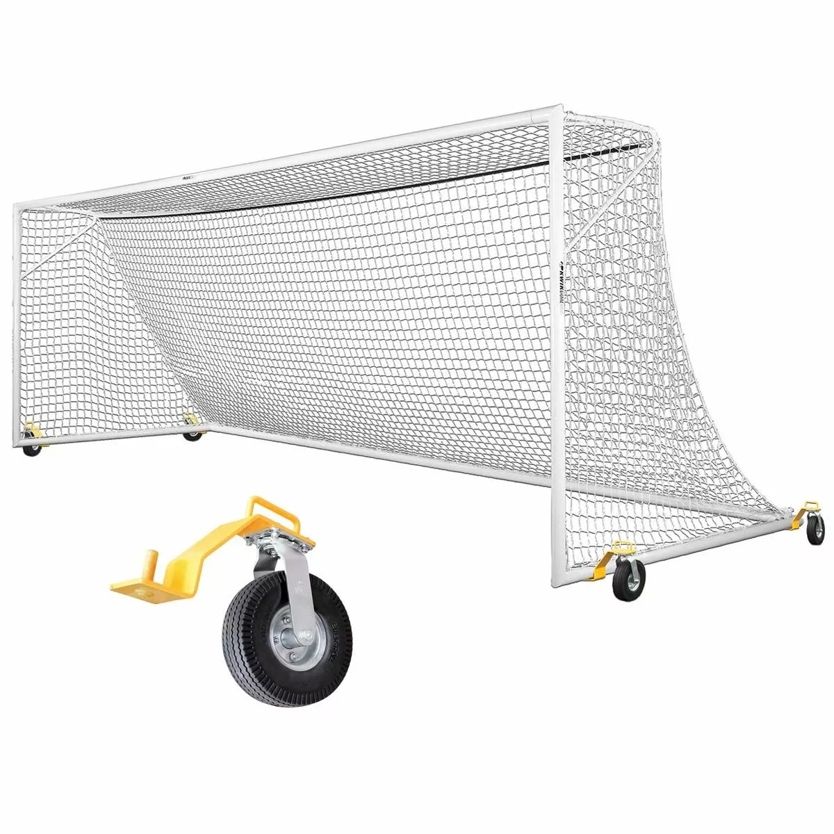 Kwik Goal 8'x24' Deluxe European Club Soccer Goal w/ Swivel Wheels, 2B3006SW 1 Kwik Goal 8'x24' Deluxe European Club Soccer Goal w/ Swivel Wheels, 2B3006SW