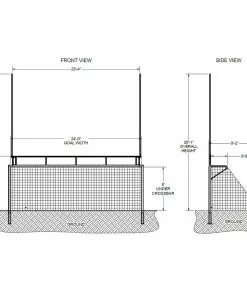 Kwik Goal Combination Official Football/Soccer Goal -Soccer Shop a12 565 diagram