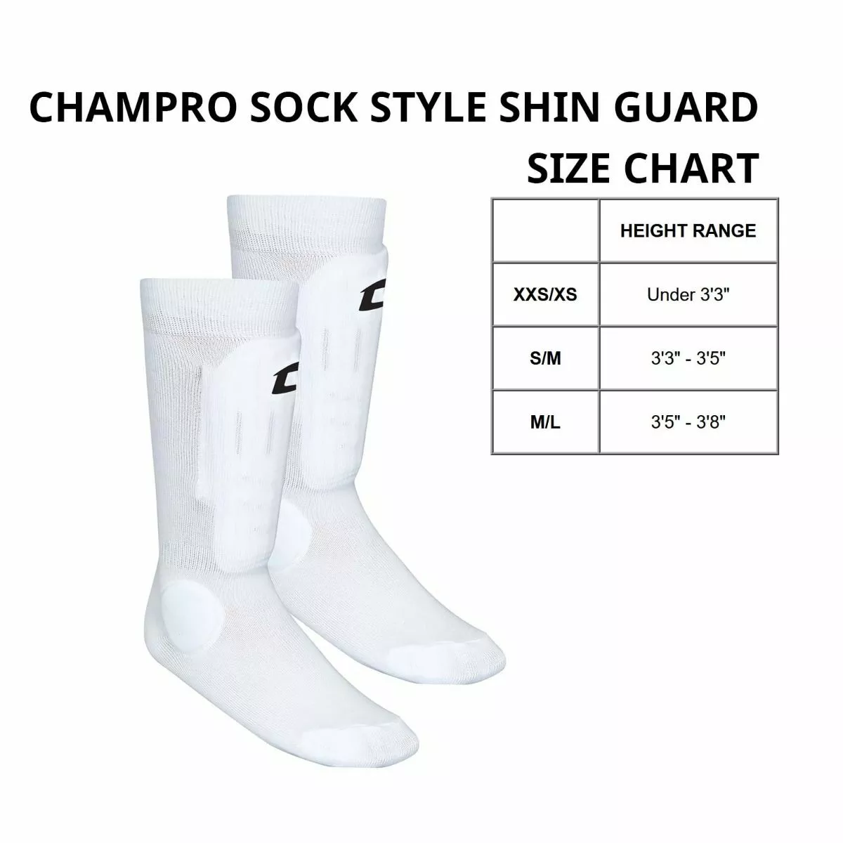 Champro Sock-Style Soccer Shin Guards 2 Champro Sock-Style Soccer Shin Guards - Image 2