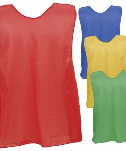 Champion ADULT Scrimmage Vest Pinnie, Open Bottom, PSA Scarlet