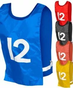 Champro ADULT Numbered 1-12 Scrimmage Vests Scarlet