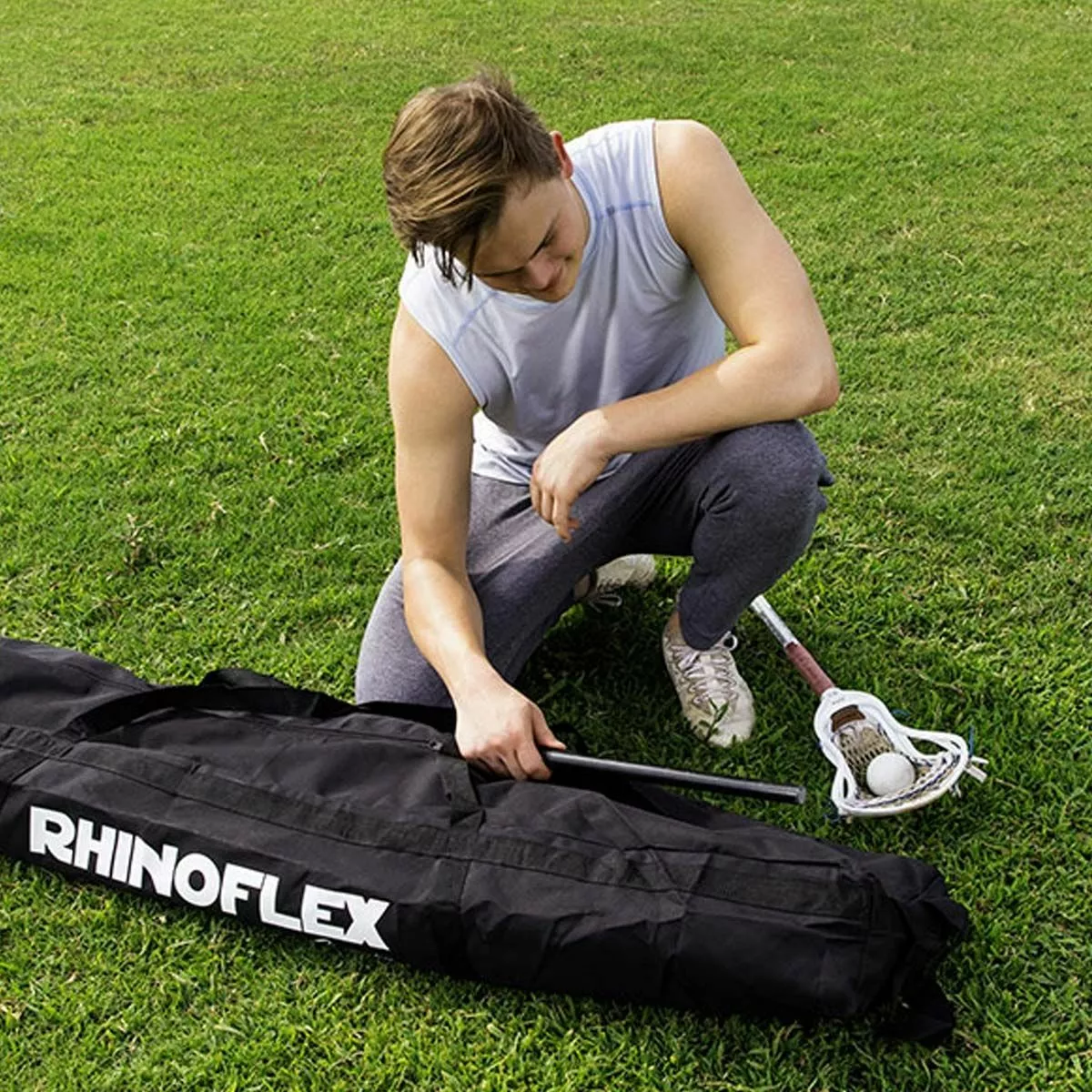 Champion 11'Hx21'W Rhino Flex Lacrosse Barrier Backstop Net 2 Champion 11'Hx21'W Rhino Flex Lacrosse Barrier Backstop Net - Image 2