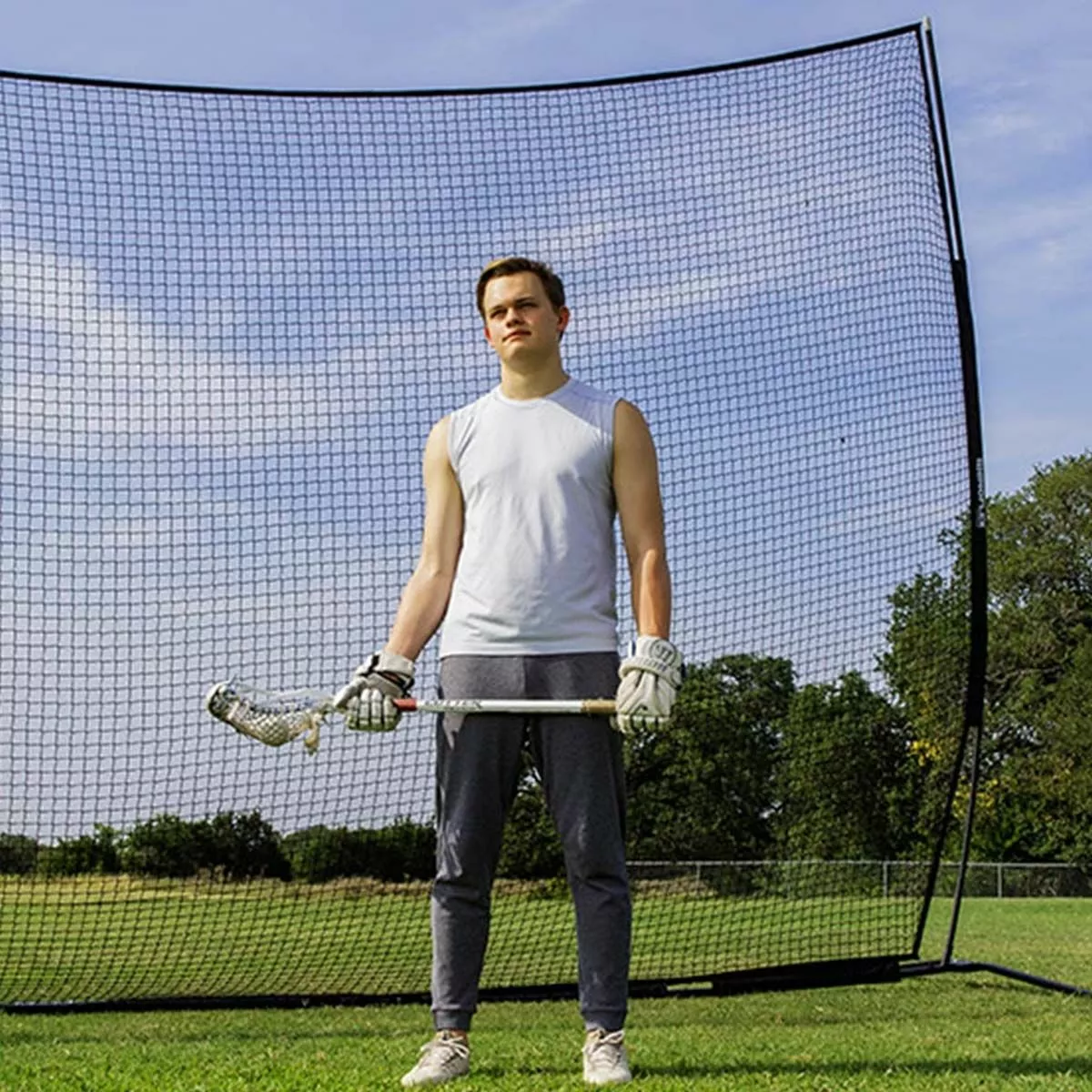 Champion 11'Hx21'W Rhino Flex Lacrosse Barrier Backstop Net 4 Champion 11'Hx21'W Rhino Flex Lacrosse Barrier Backstop Net - Image 4