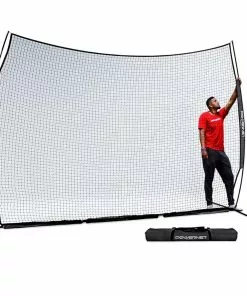 POWERNET 9'Hx12'W Portable Barrier Sport Net Navy