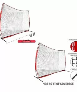 POWERNET 9'Hx12'W Portable Barrier Sport Net Navy 10 POWERNET 9'Hx12'W Portable Barrier Sport Net Navy -Soccer Shop a63 354 new dims