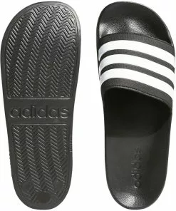 Adidas Adilette Cloudfoam Slides Black -Soccer Shop a80 800 blk 2