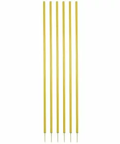 Champion Set of 6 Coaching Sticks, CS6 Yellow
