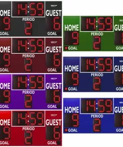 Varsity Scoreboards 3430 Soccer / Multi-Sport Scoreboard, 8'W x 4'H 6 Varsity Scoreboards 3430 Soccer / Multi-Sport Scoreboard, 8'W x 4'H -Soccer Shop a91 167 new 21 colors