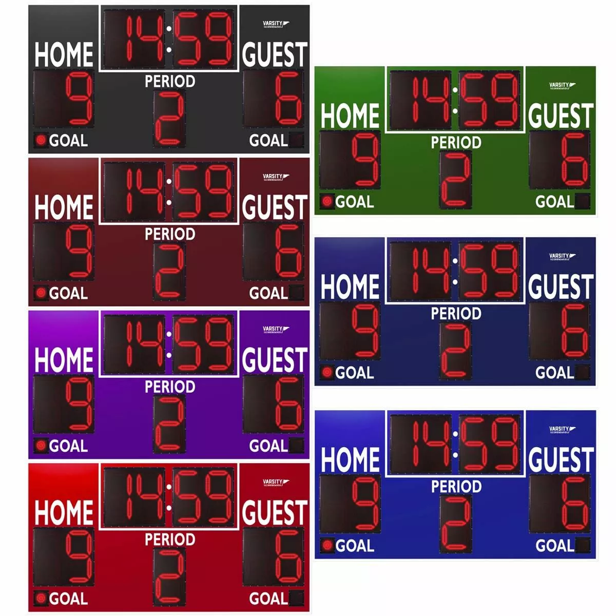 Varsity Scoreboards 3430 Soccer / Multi-Sport Scoreboard, 8'W x 4'H 3 Varsity Scoreboards 3430 Soccer / Multi-Sport Scoreboard, 8'W x 4'H - Image 3
