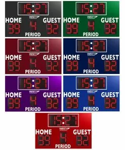 Varsity Scoreboards 3450 Soccer / Multi-Sport Scoreboard, 8'W x 6'H 6 Varsity Scoreboards 3450 Soccer / Multi-Sport Scoreboard, 8'W x 6'H -Soccer Shop a91 168 new 21 colors