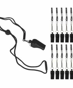 Champion 12/pk Plastic Whistle/Lanyard Combo