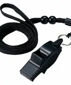 Molten Dolfin Whistle w/ Lanyard Black