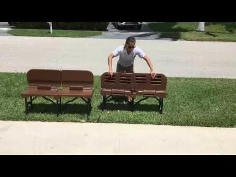 Port-A-Bench Folding Portable Bench Brown 2 Port-A-Bench Folding Portable Bench Brown - Image 2